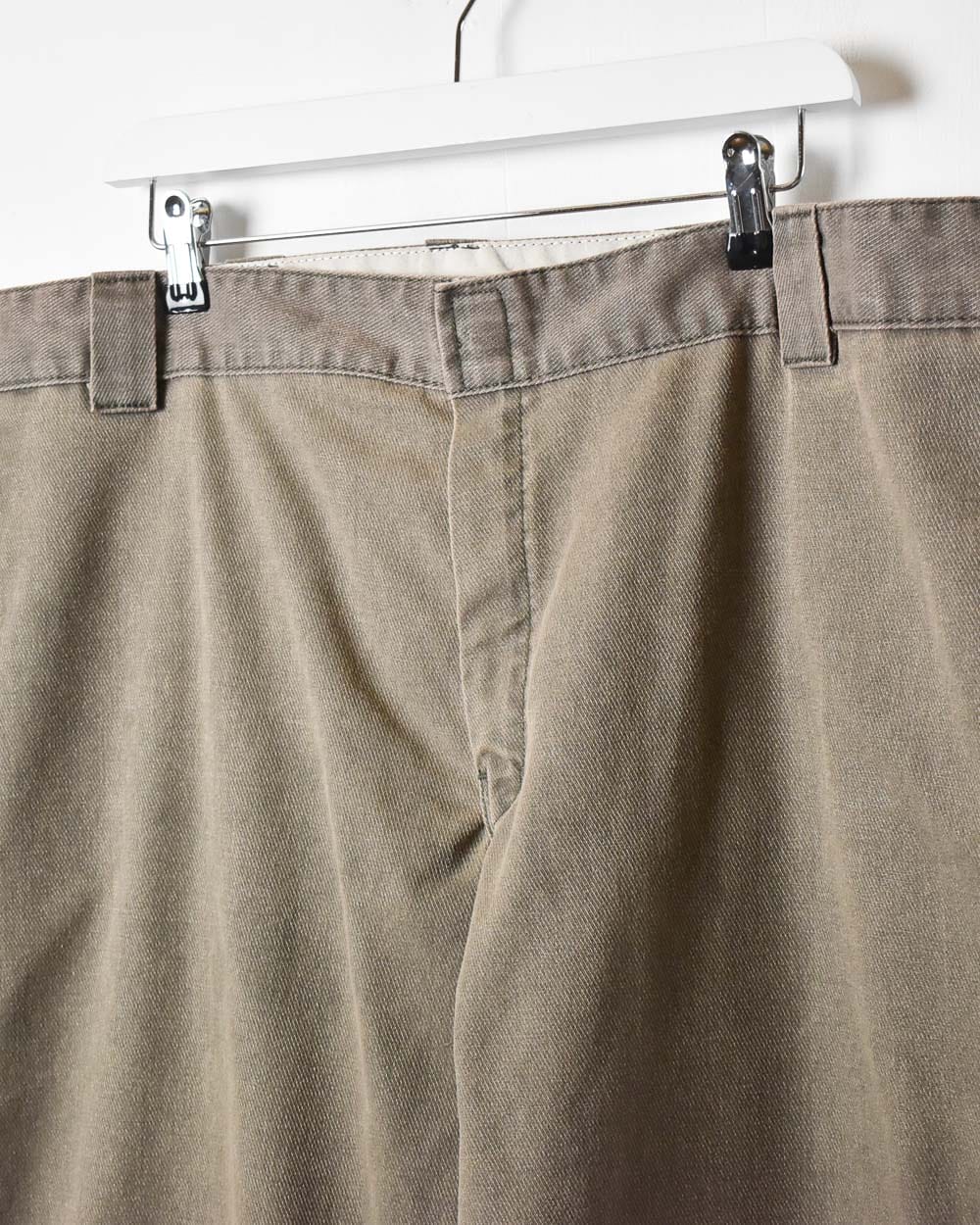 Brown Dickies Low Straight Trousers - W43 L30