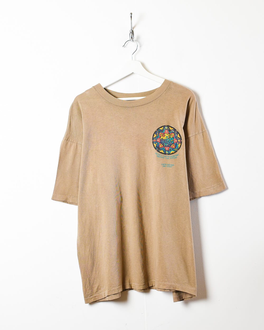 Brown Earth Friends San Diego Single Stitch T-Shirt - X-Large