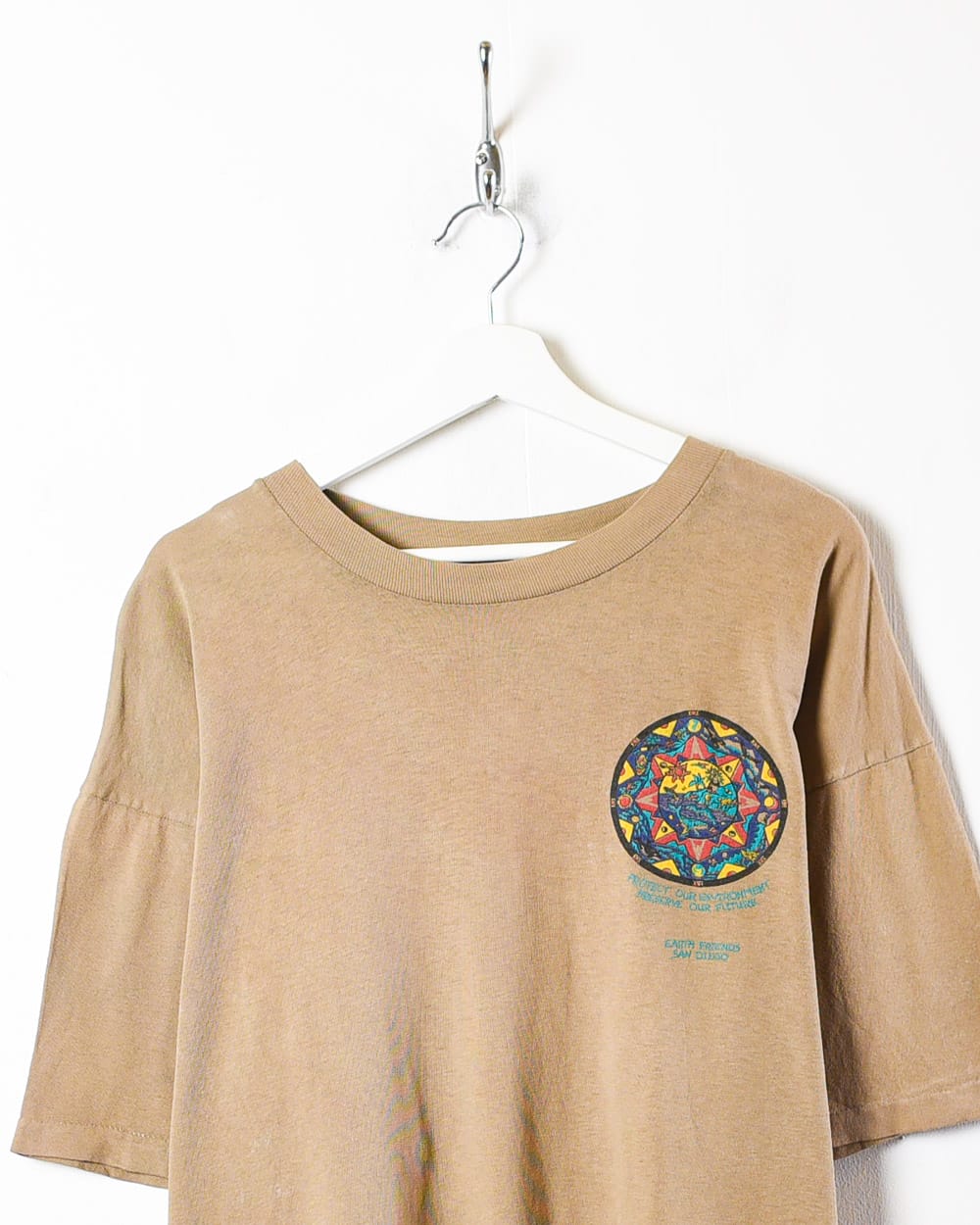 Brown Earth Friends San Diego Single Stitch T-Shirt - X-Large