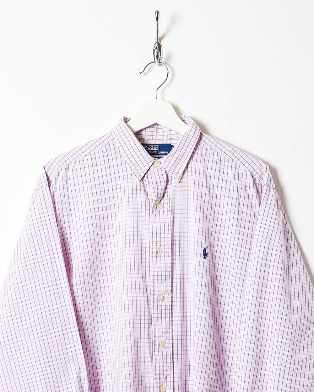 Pink Polo Ralph Lauren Checked Shirt - Large