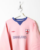 Pink Umbro England Sweatshirt - Large