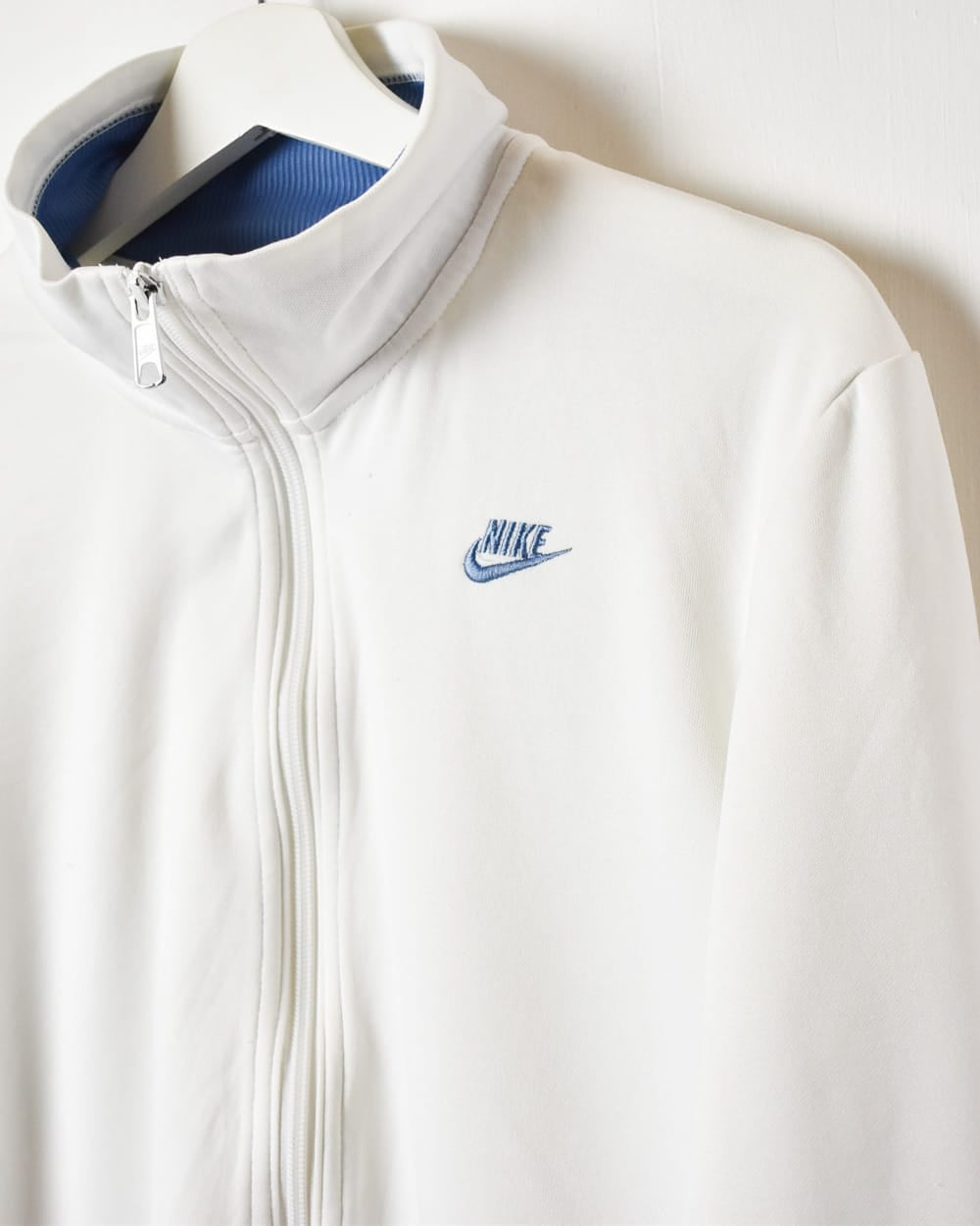 White Nike Zip-Through Sweatshirt - Medium Women's