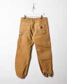 Neutral Carhartt Union Made Heart Cuffed Carpenter Jeans - W34 L31