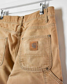 Neutral Carhartt Union Made Heart Cuffed Carpenter Jeans - W34 L31