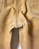 Neutral Carhartt Union Made Heart Cuffed Carpenter Jeans - W34 L31