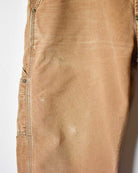 Neutral Carhartt Union Made Heart Cuffed Carpenter Jeans - W34 L31