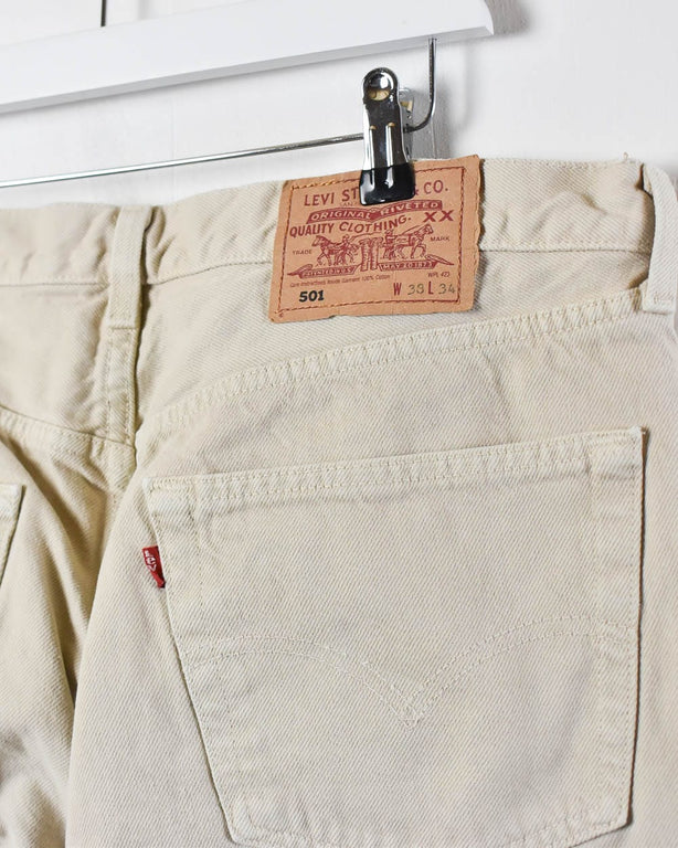 Neutral Levi's 501 Jeans - W36 L34