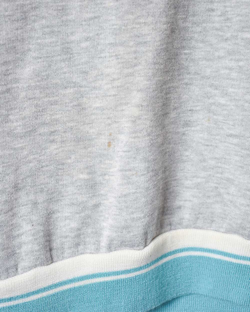 Stone Nike 1/4 Button Down 80s Sweatshirt - XX-Small