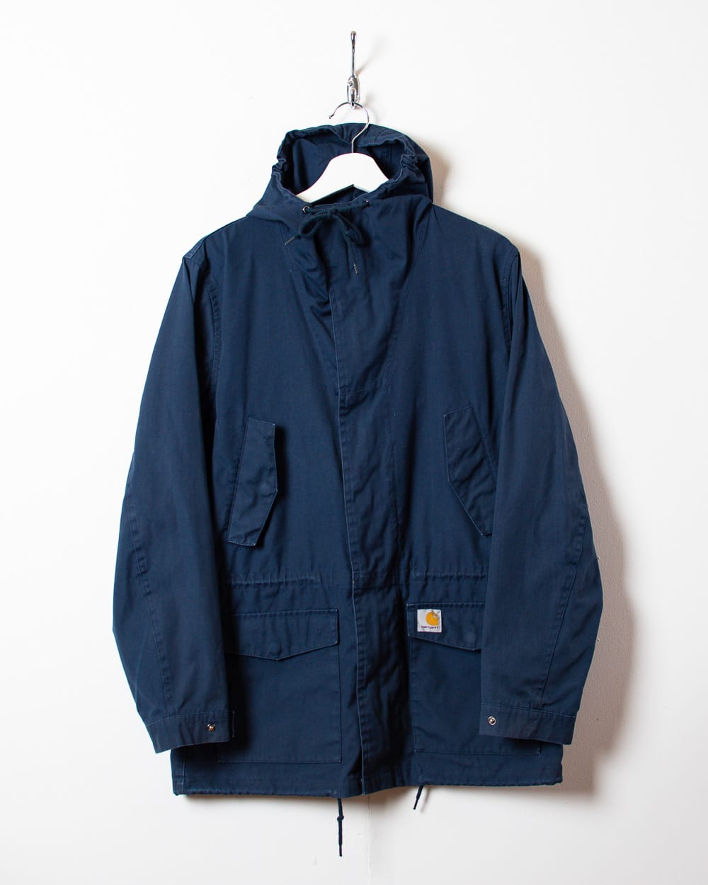 Navy Carhartt Hooded Parka Jacket - Medium