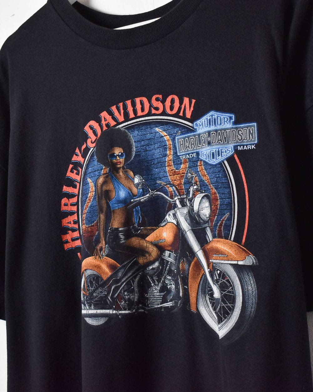 Black Harley Davidson Graphic T-Shirt - X-Large