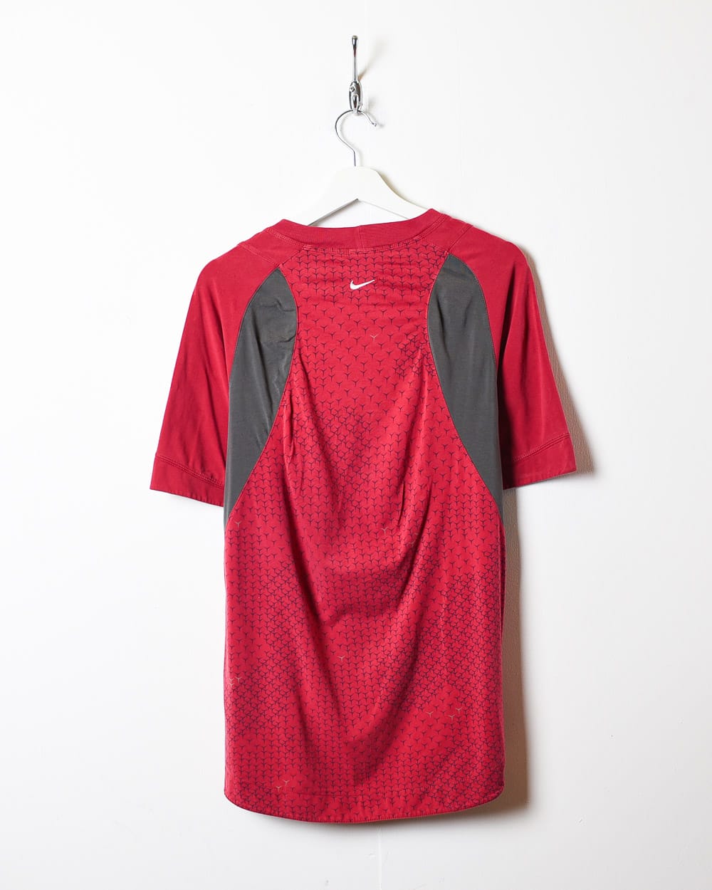 Vintage 00s Red Nike Air T Shirt Large Cotton Elastic Domno Vintage