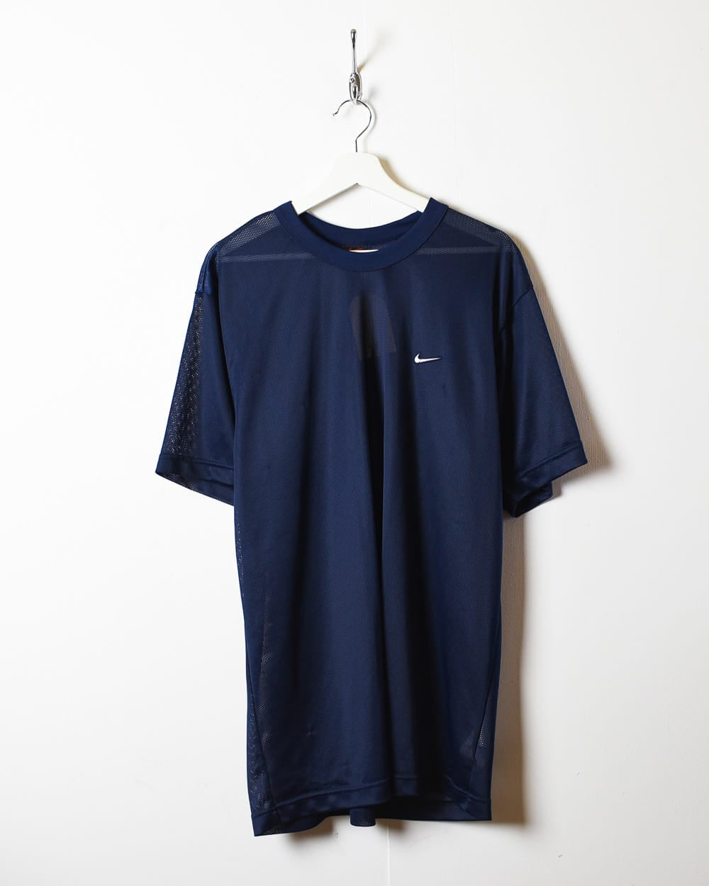 Navy Nike Mesh T-Shirt - Large