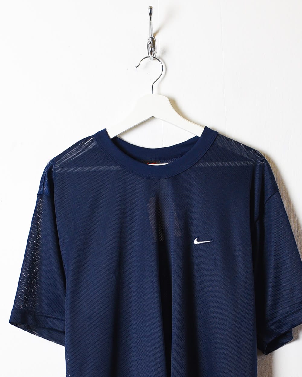 Navy Nike Mesh T-Shirt - Large