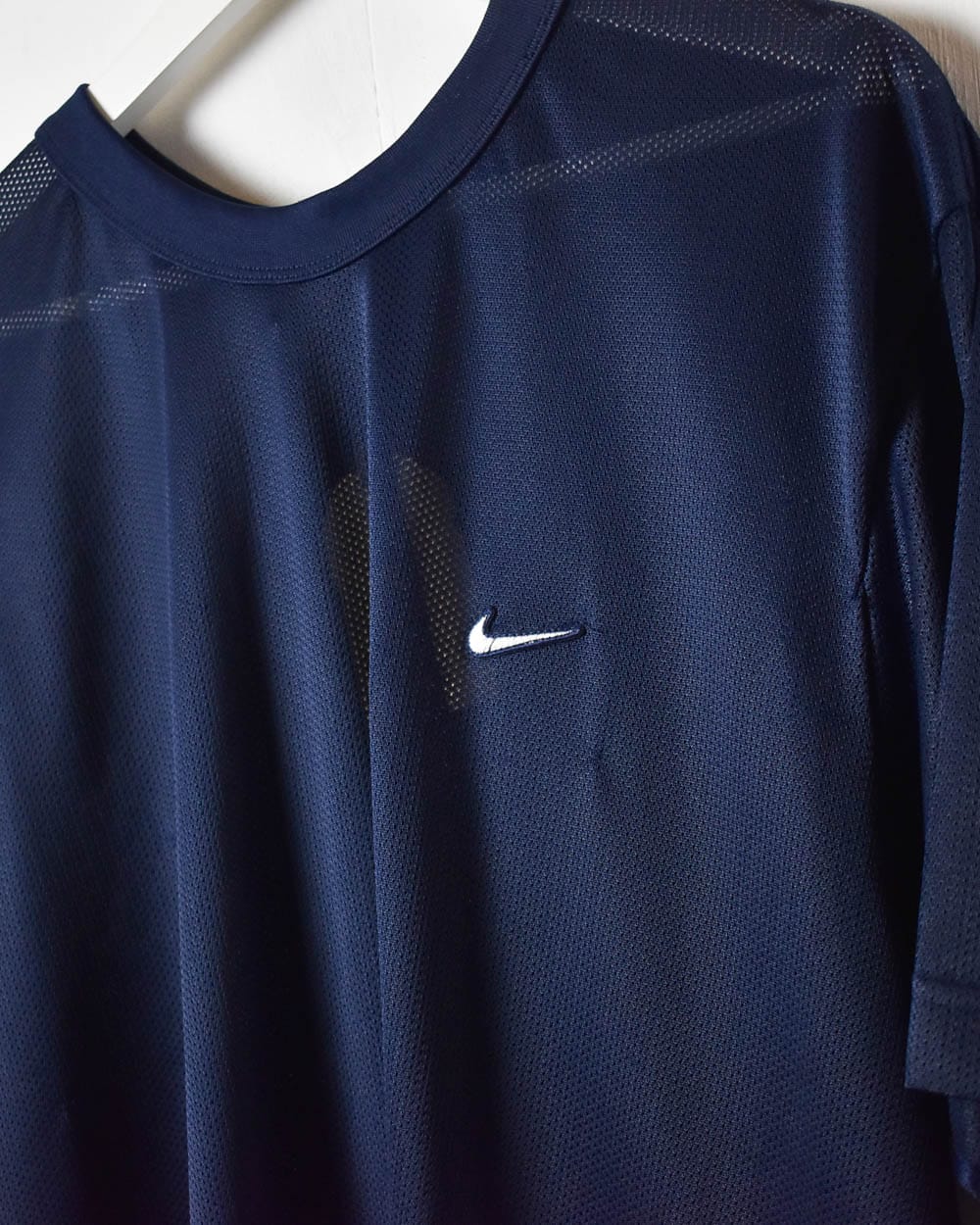 Navy Nike Mesh T-Shirt - Large