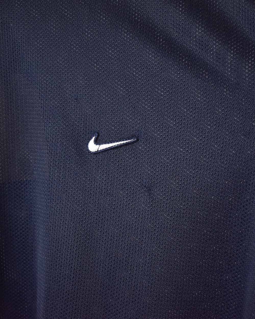 Navy Nike Mesh T-Shirt - Large