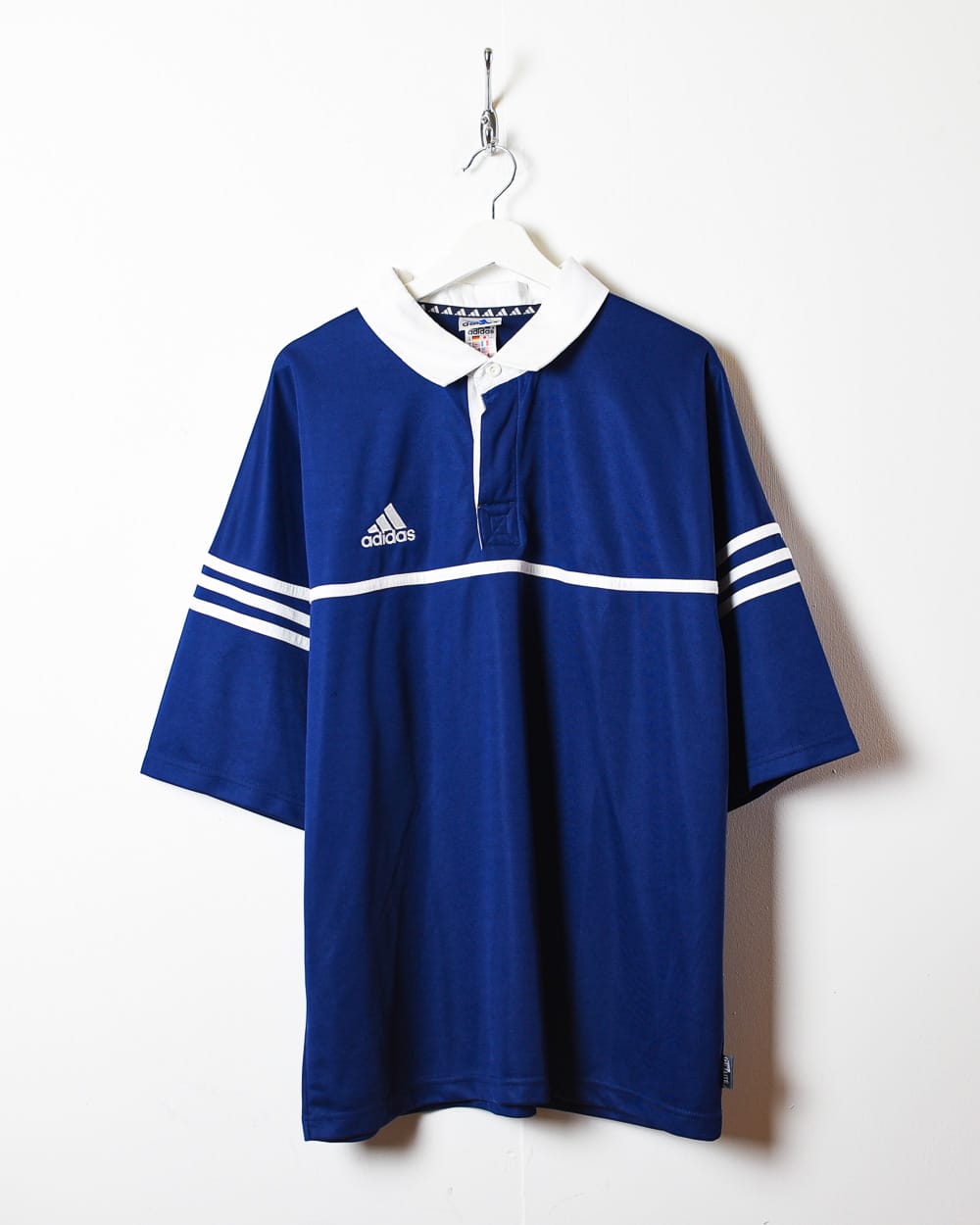 Navy Adidas Polo Shirt - XX-Large