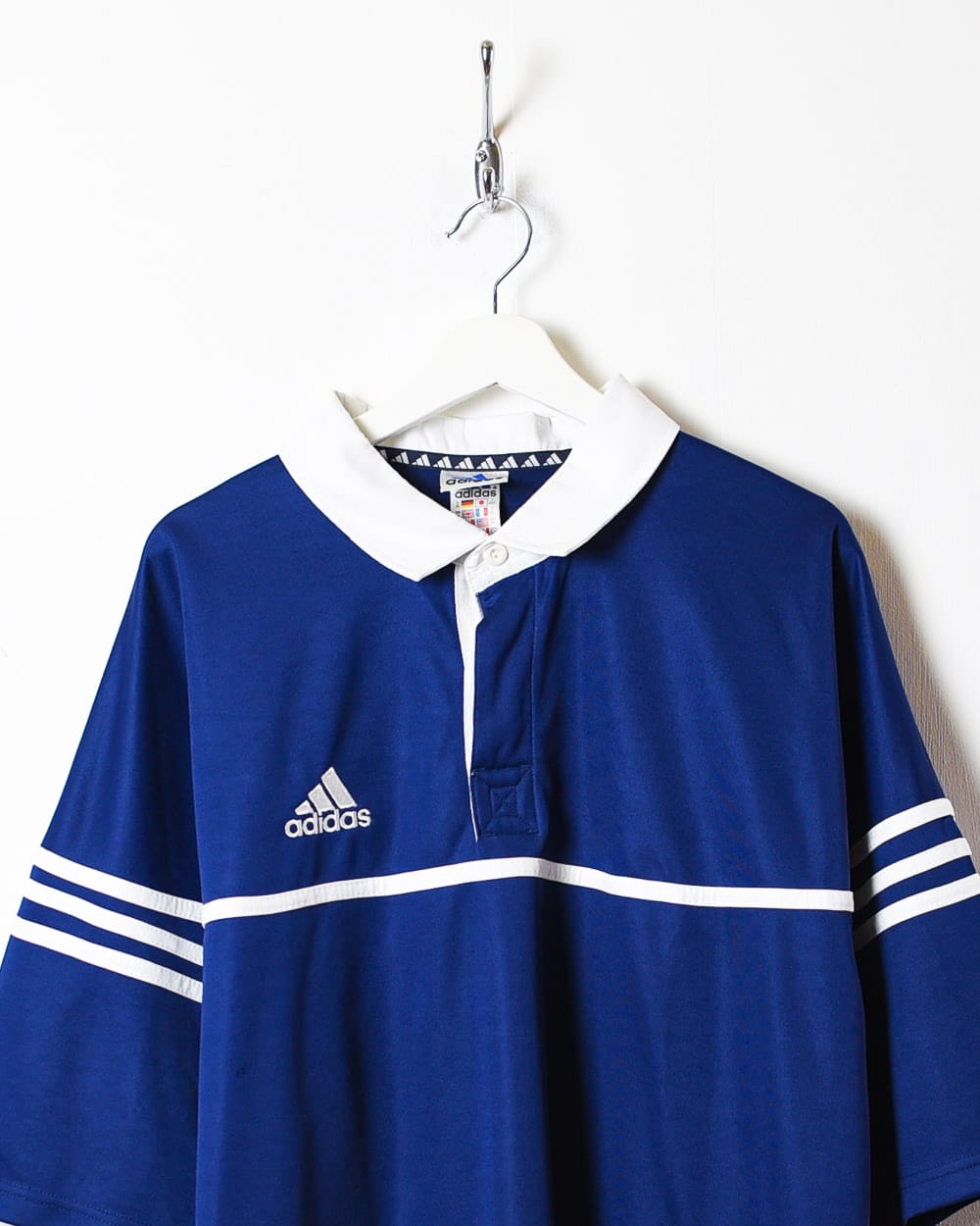 Navy Adidas Polo Shirt - XX-Large