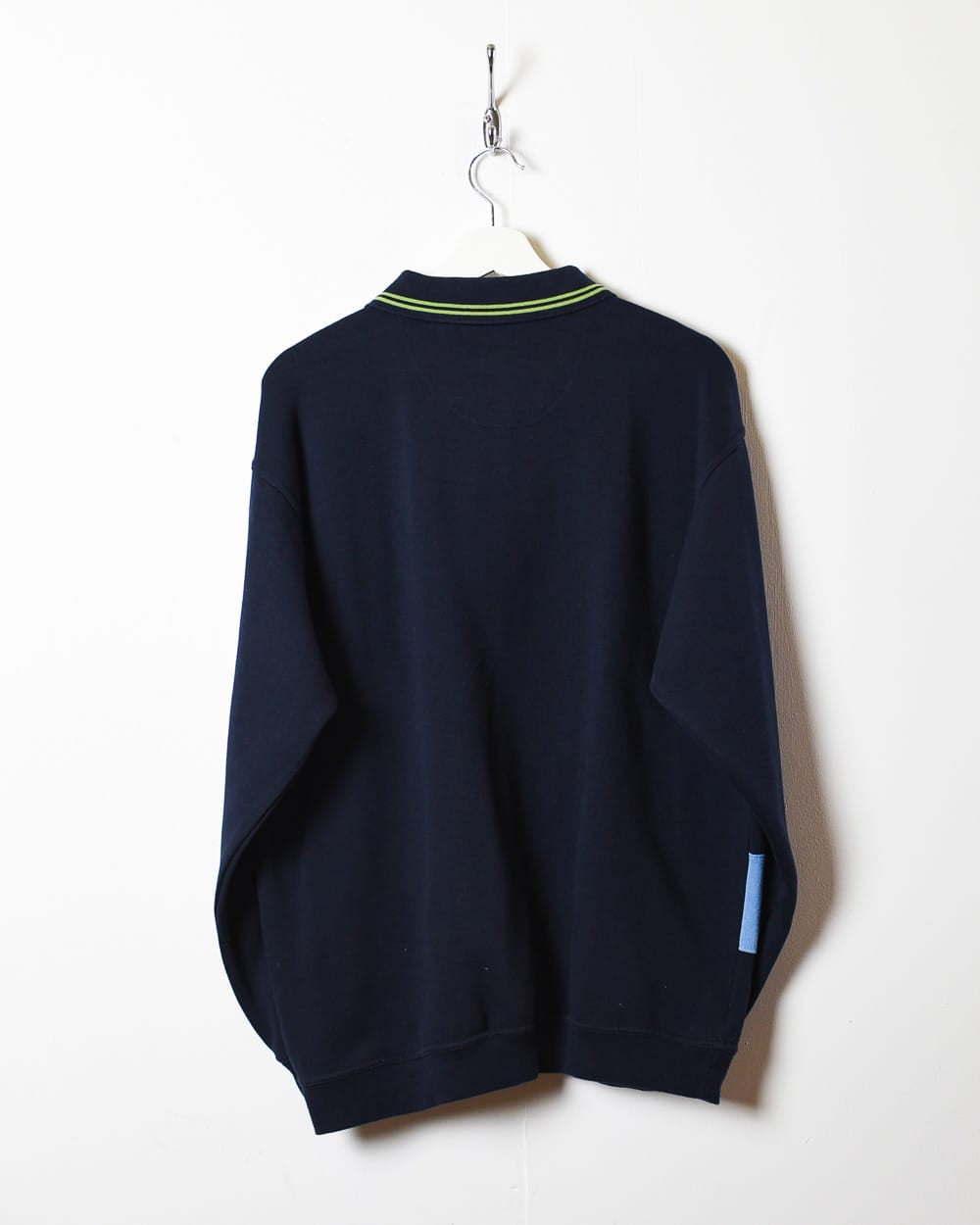 Navy Canda Collared 1/4 Zip Sweatshirt - Large