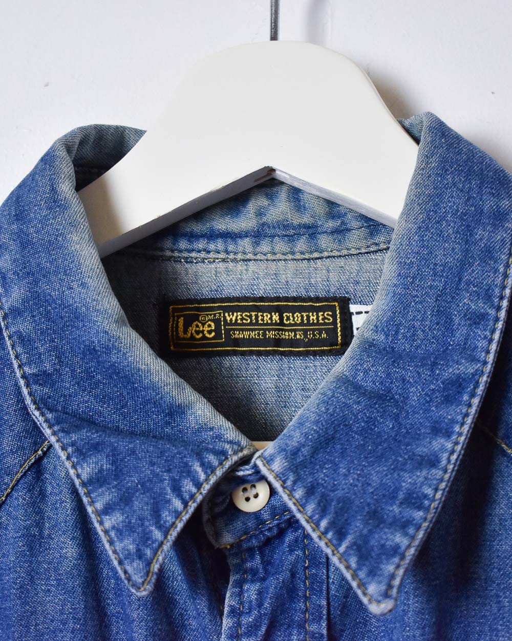 Blue Lee Denim Shirt - Large