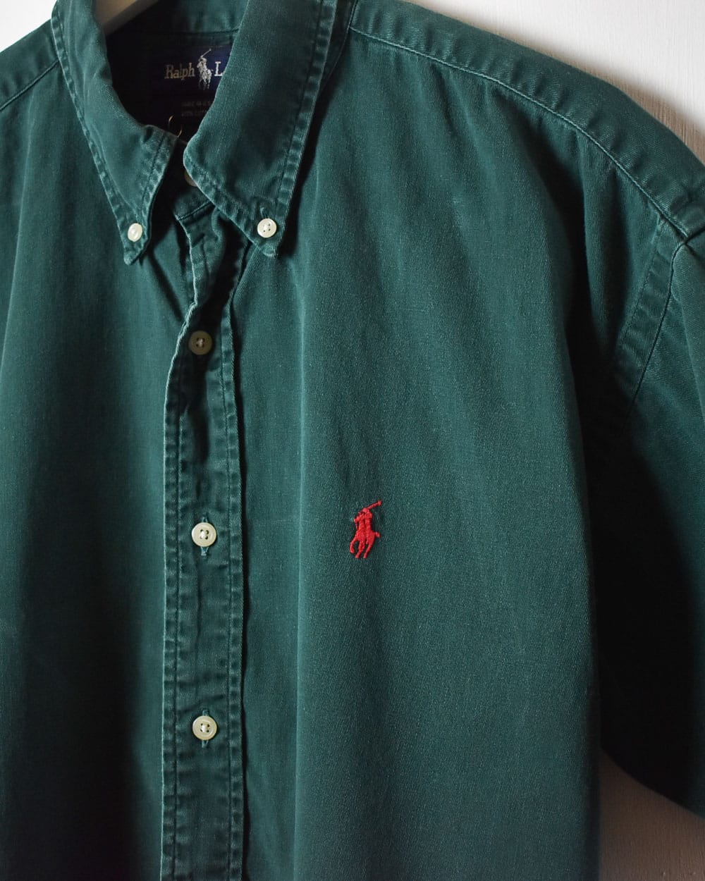 Green Polo Ralph Lauren Short Sleeved Shirt - Large