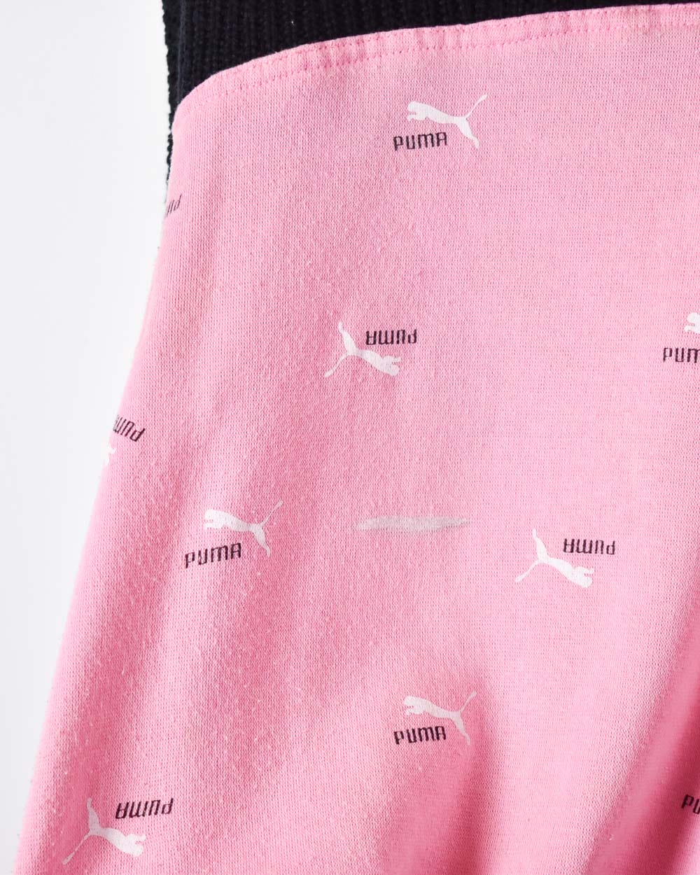 Pink Puma Collared Sweatshirt - Medium Women's