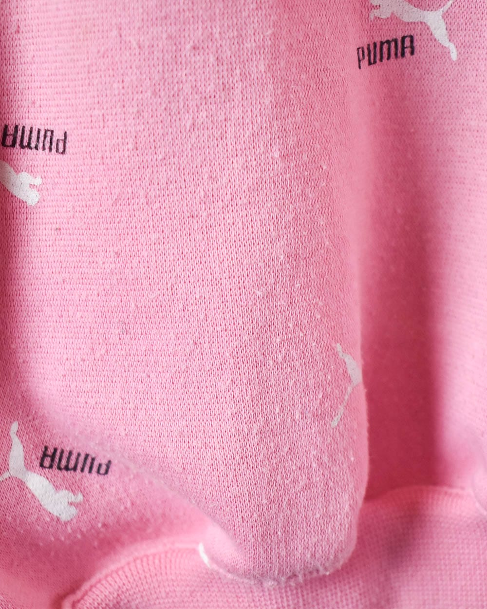 Pink Puma Collared Sweatshirt - Medium Women's