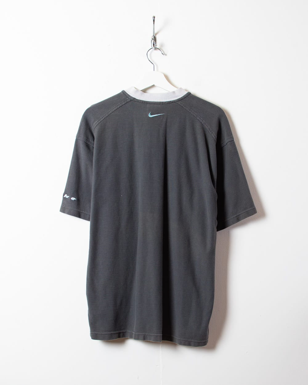 Grey Nike Textured T-Shirt - Large