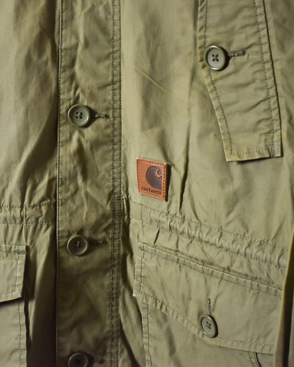 Khaki Carhartt Parka Jacket - Medium