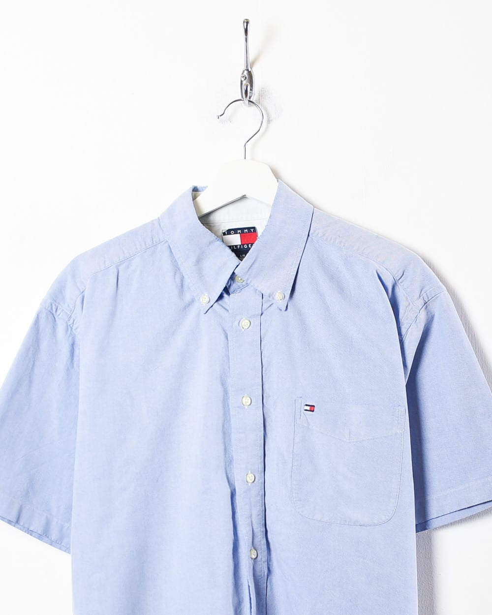 BabyBlue Tommy Hilfiger Short Sleeved Shirt - Large