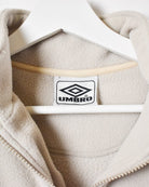 Neutral Umbro 1/4 Zip Fleece - Small