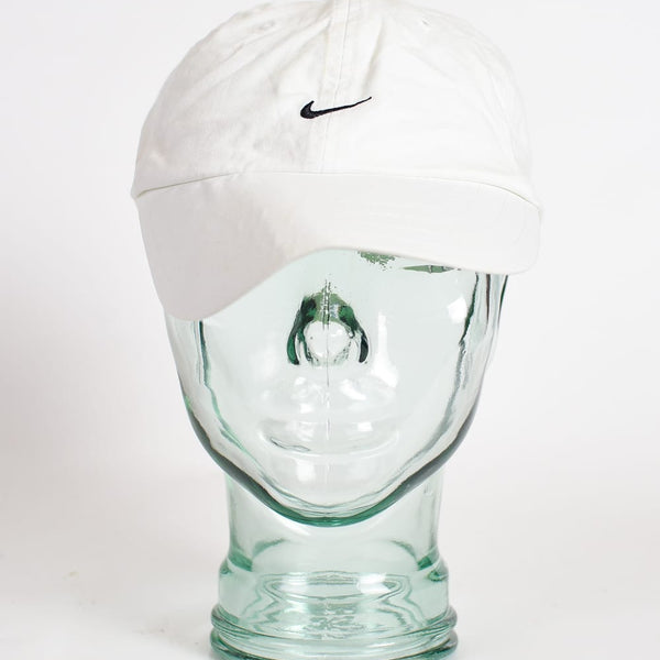 Nike metal swoosh cap in white