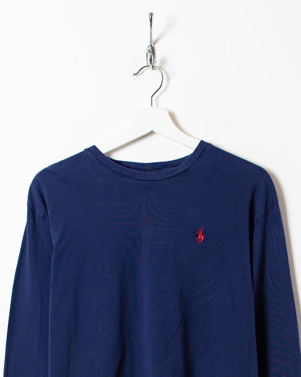 Navy Polo Ralph Lauren Long Sleeved T-Shirt - Small