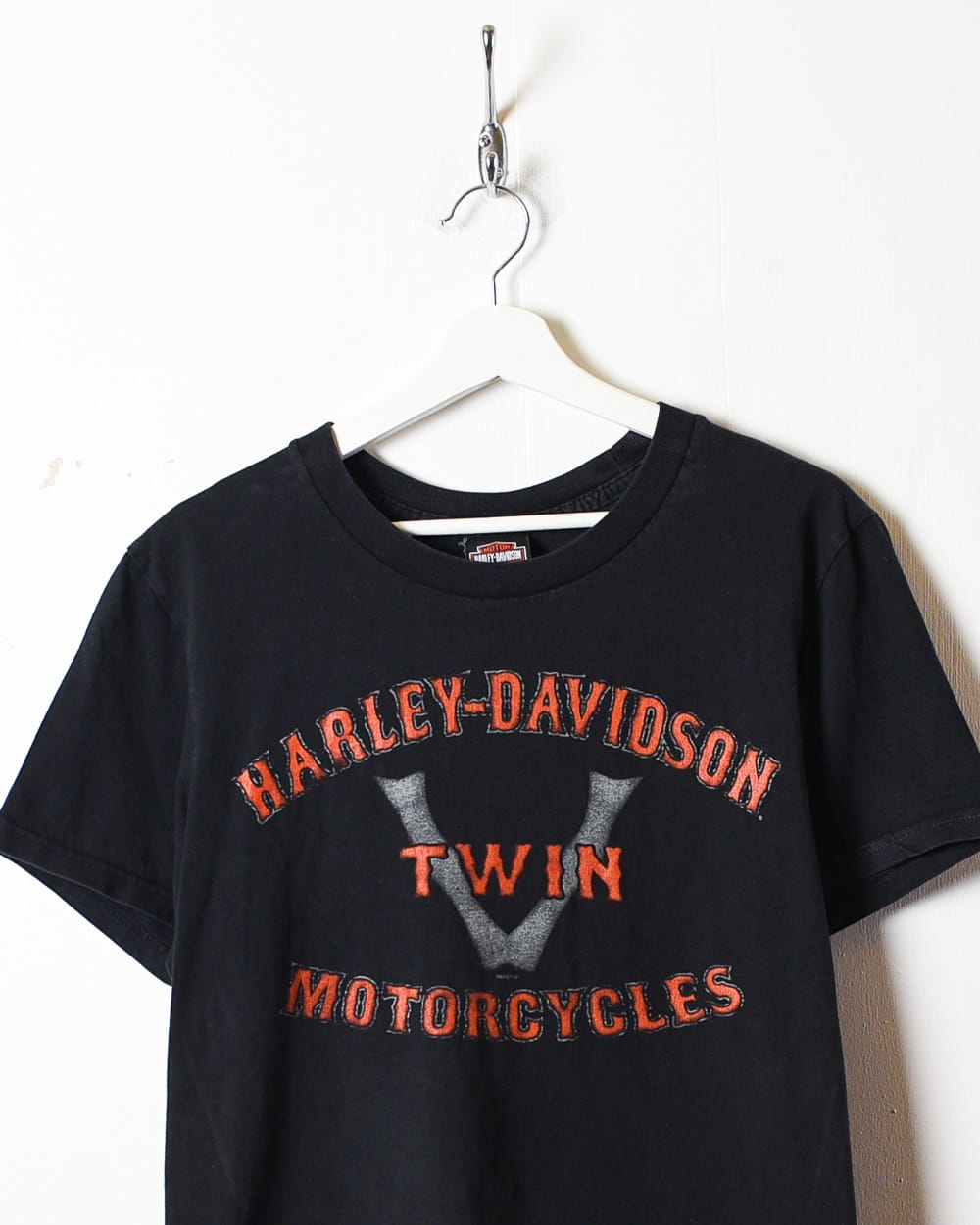 Black Harley Davidson V Twin T-Shirt - Medium