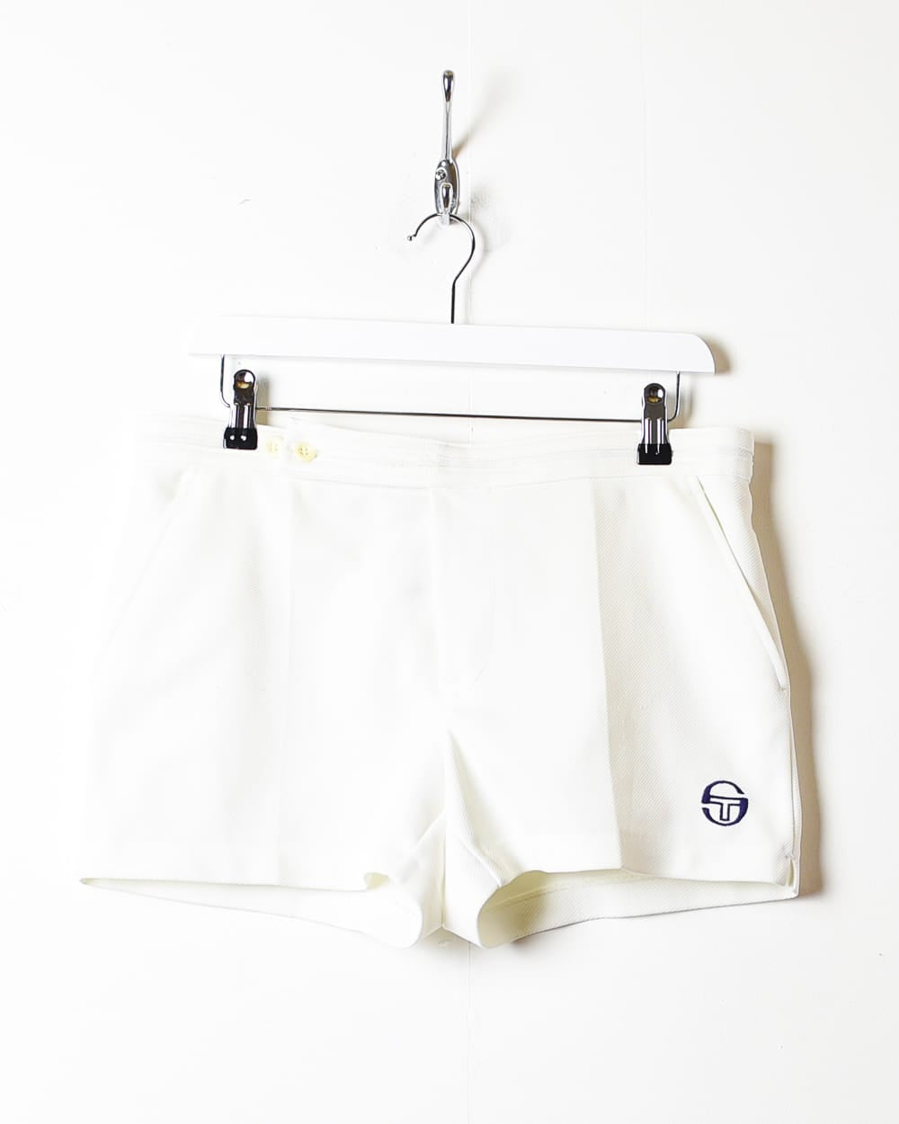 White Sergio Tacchini Tennis Shorts - W34