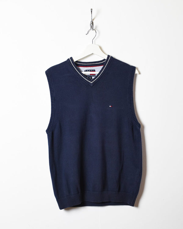 Navy Tommy Hilfiger Knitted Sweater Vest - Small