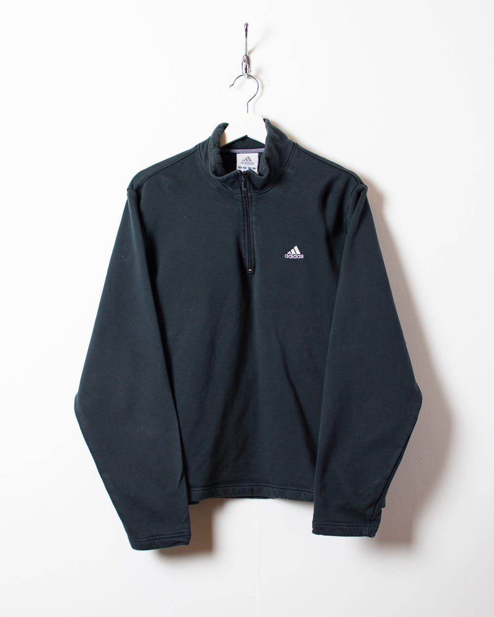 Black Adidas 1/4 Zip Sweatshirt - Small