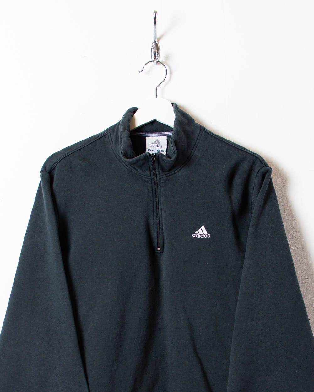 Black Adidas 1/4 Zip Sweatshirt - Small