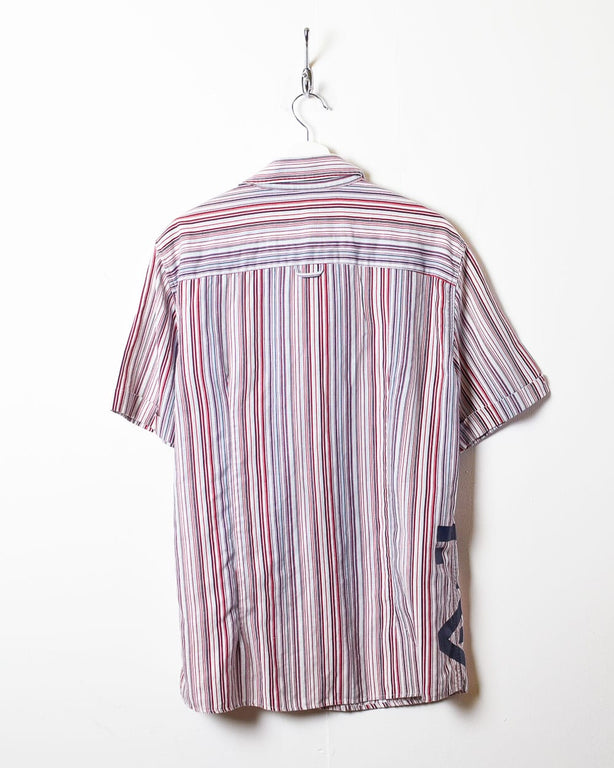 Multicolour Armani Jeans Striped Short Sleeved Shirt - X-Large