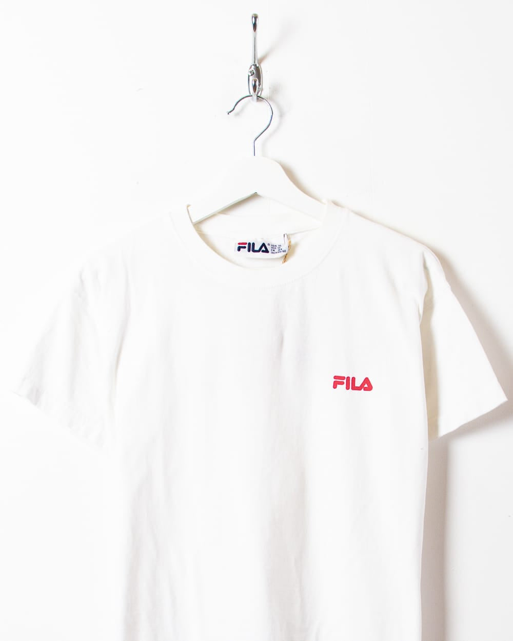 White Fila T-Shirt - X-Small