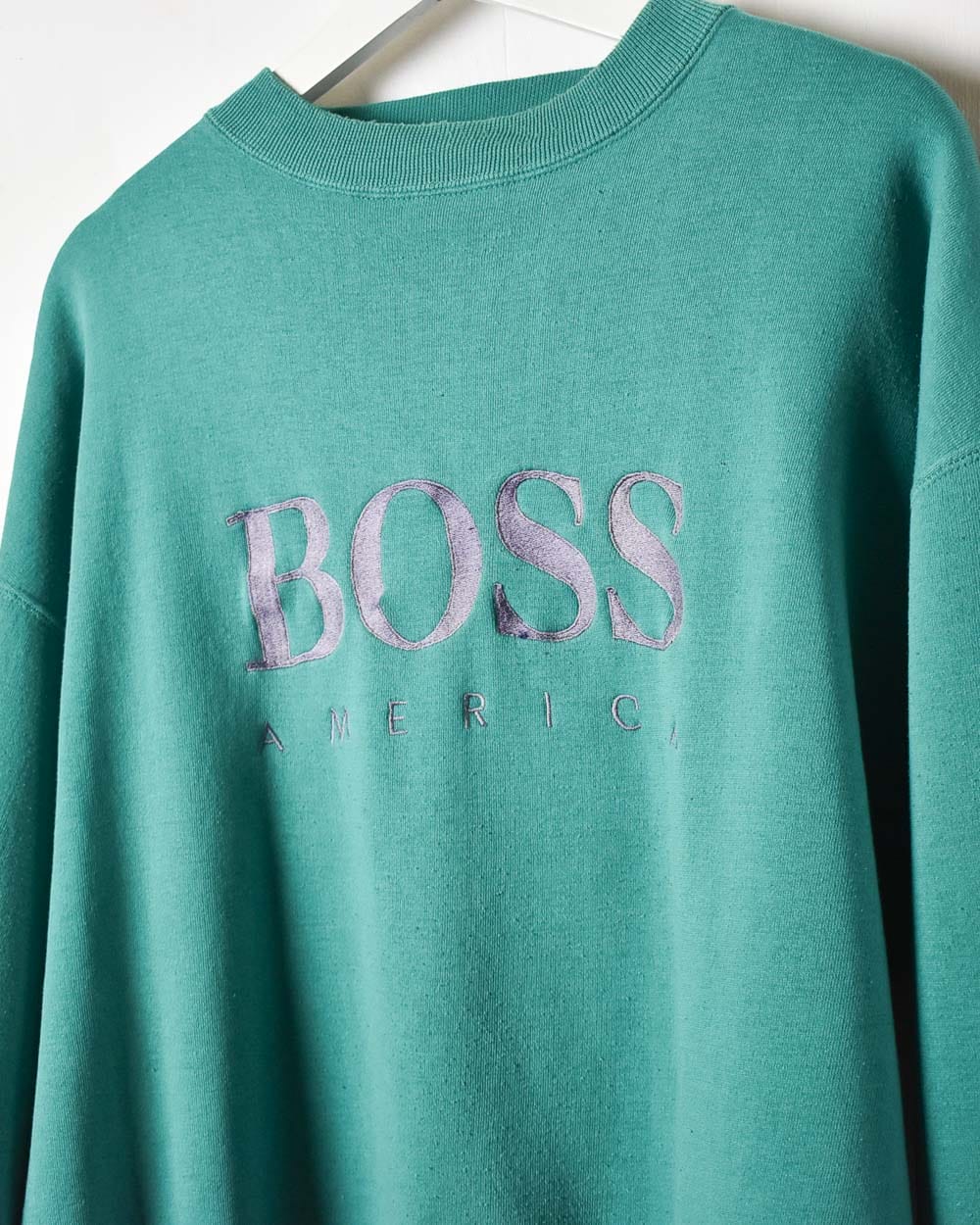 Green hugo boss cheap sweatshirt