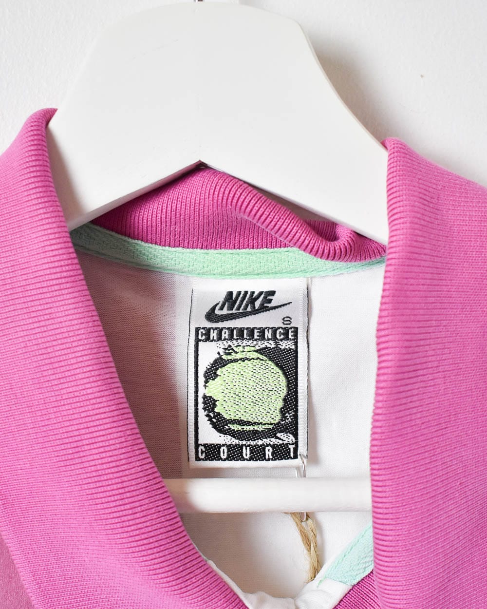 White Nike Challenge Court Polo Shirt - Small