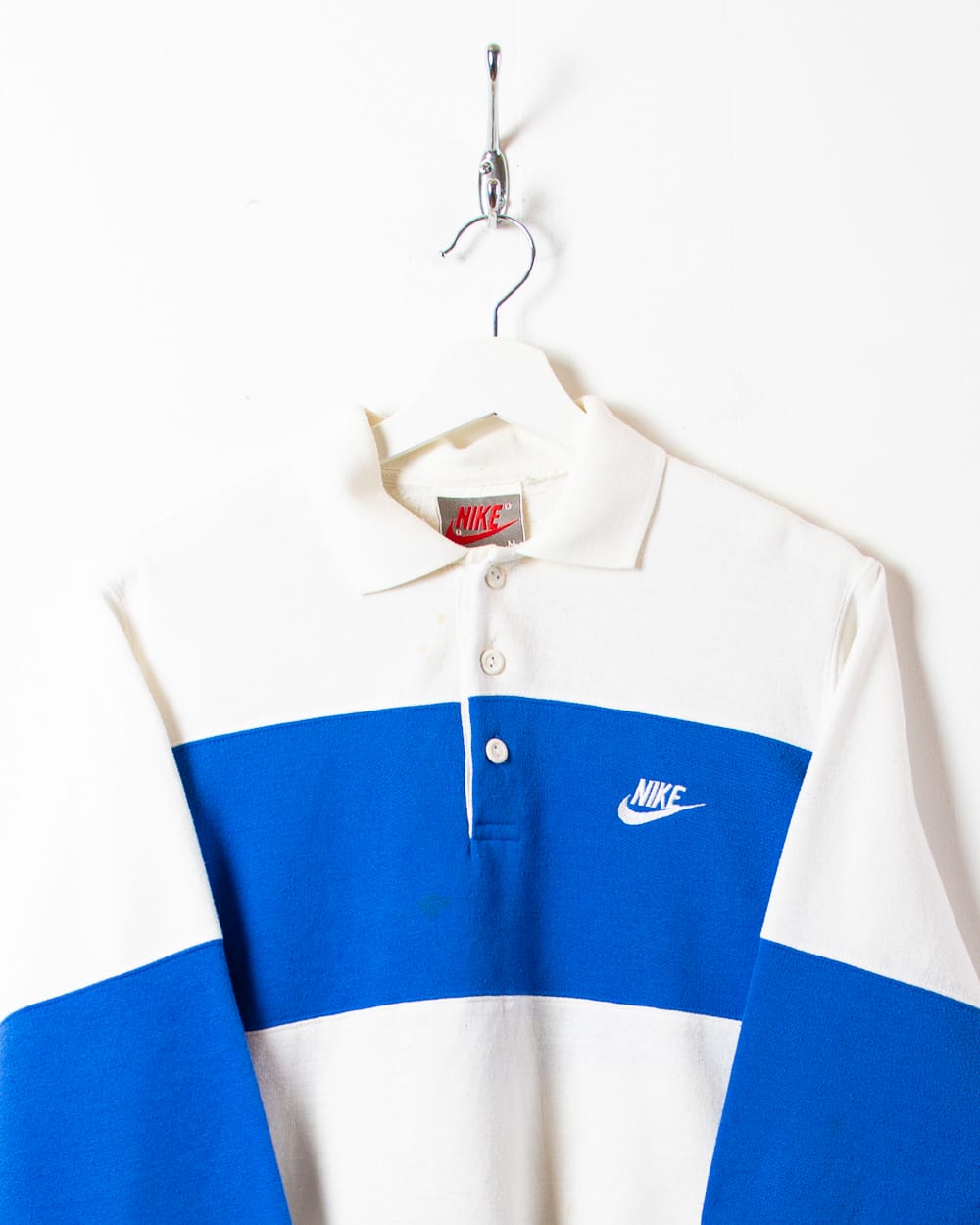 White Nike Rugby Shirt - Small