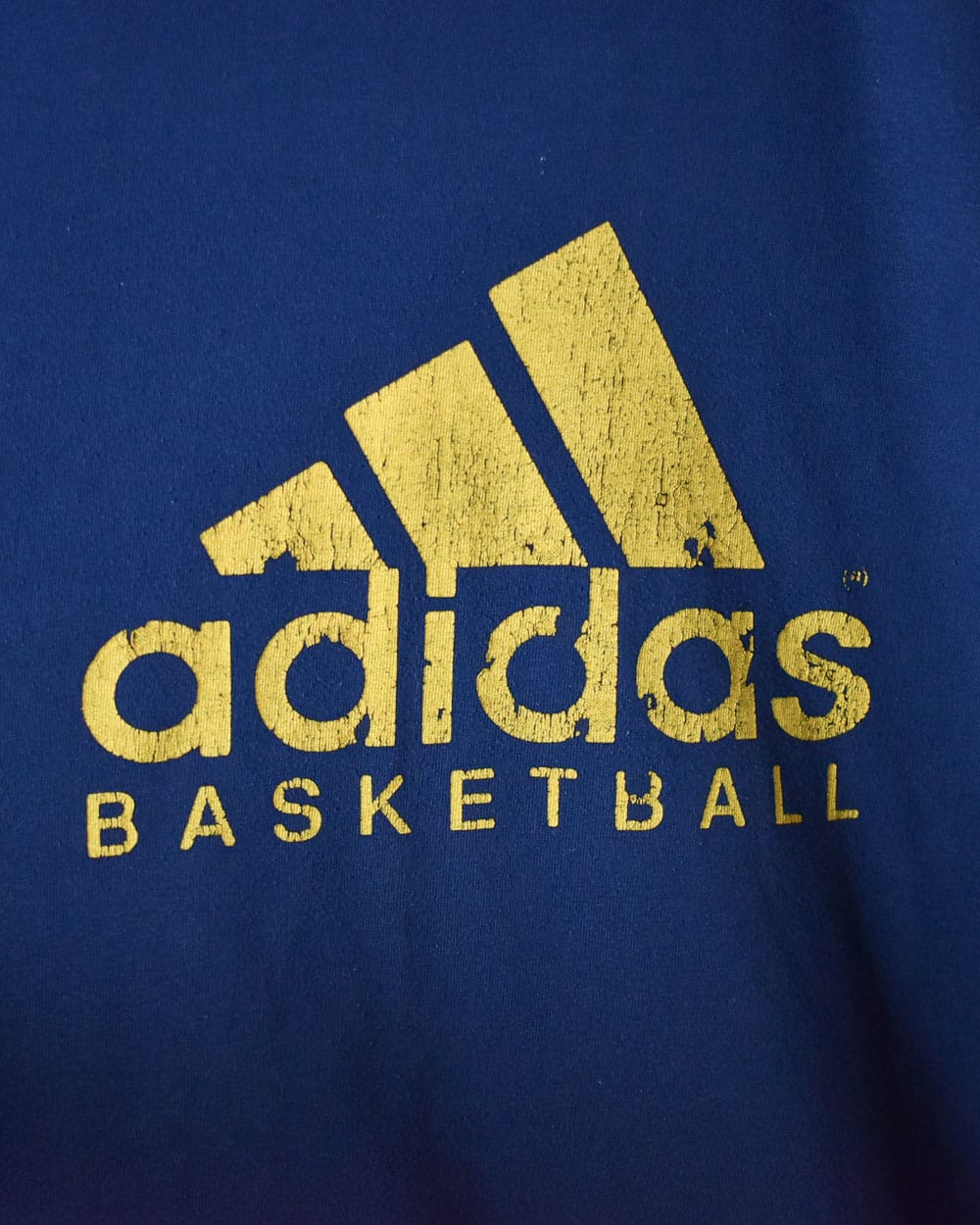 Navy Adidas Basketball T-Shirt - X-Large