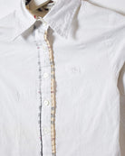 White Burberry Shirt - Small Women's