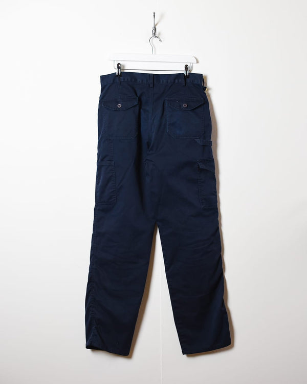 Navy Dickies Cargo Trousers - W34 L34