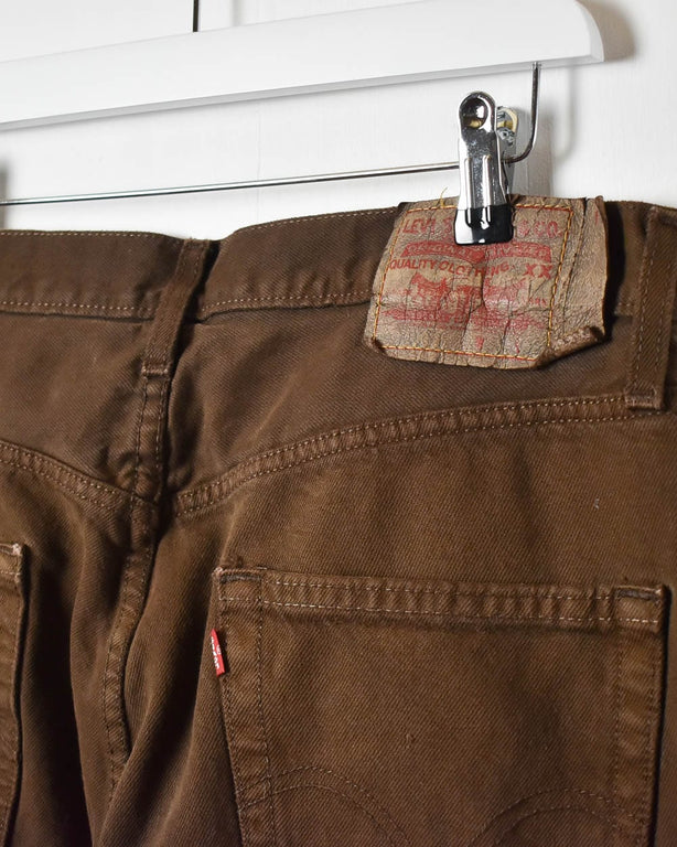 Brown Levi's 501 Jeans - W32 L32