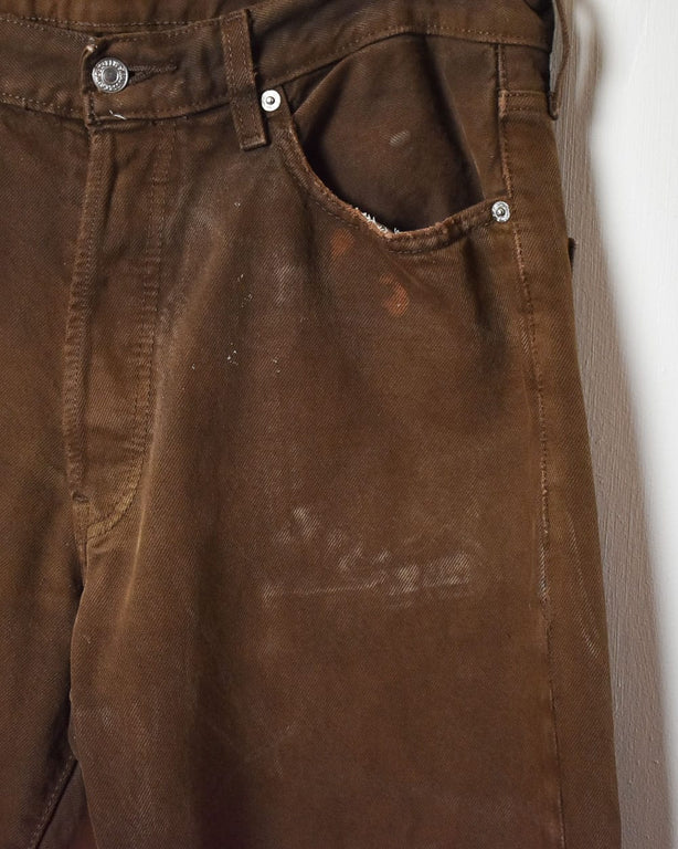 Brown Levi's 501 Jeans - W32 L32