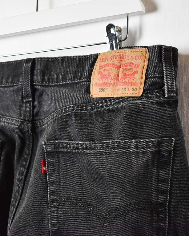 Black Levi's 550 Jeans - W36 L29
