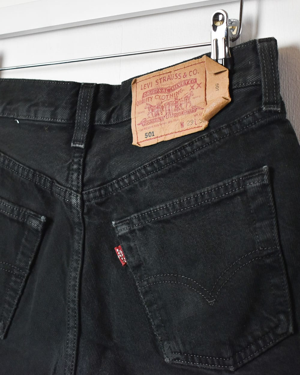 Black Levi's Cut Off Jean Shorts - W28 L11