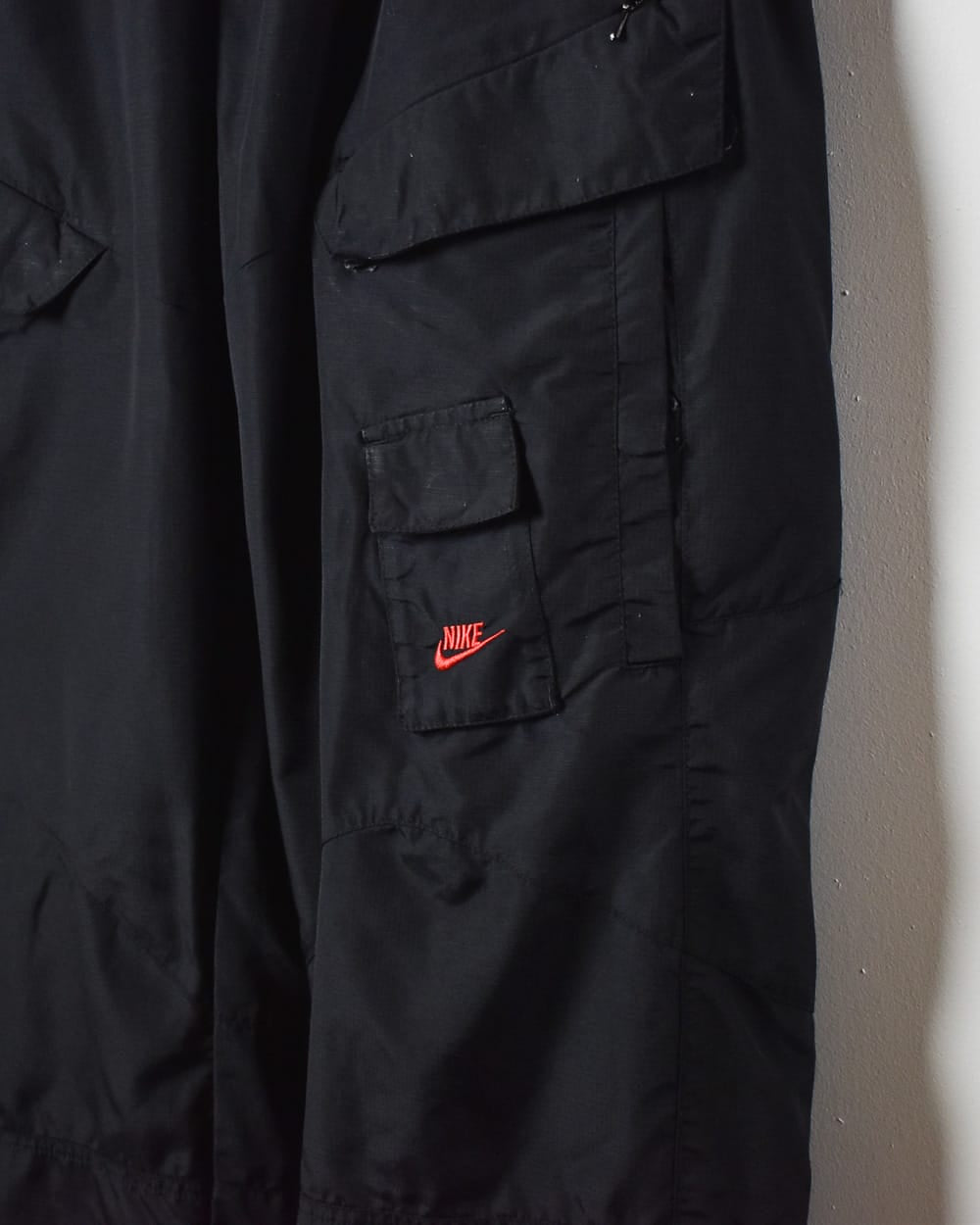 Black Nike Air Cargo Tracksuit Bottoms - Large